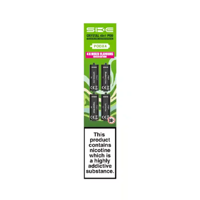 SKE Crystal 4in1 Prefilled Vape Pods Green Edition | Guardian Vape Shop
