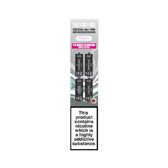 SKE Crystal 4in1 Prefilled Vape Pods White Edition | Guardian Vape Shop