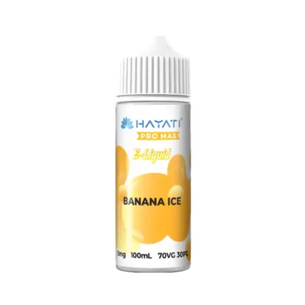 Hayati Pro Max Shortfill E-Liquid Banana Ice | Guardian Vape Shop