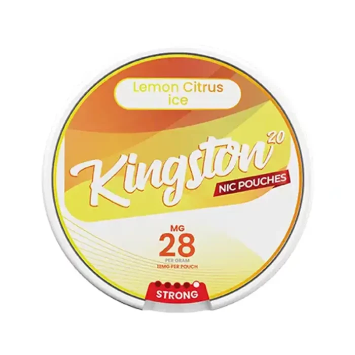 Kingston Nicotine Pouches Lemon Citrus Ice 28mg | Guardian Vape Shop