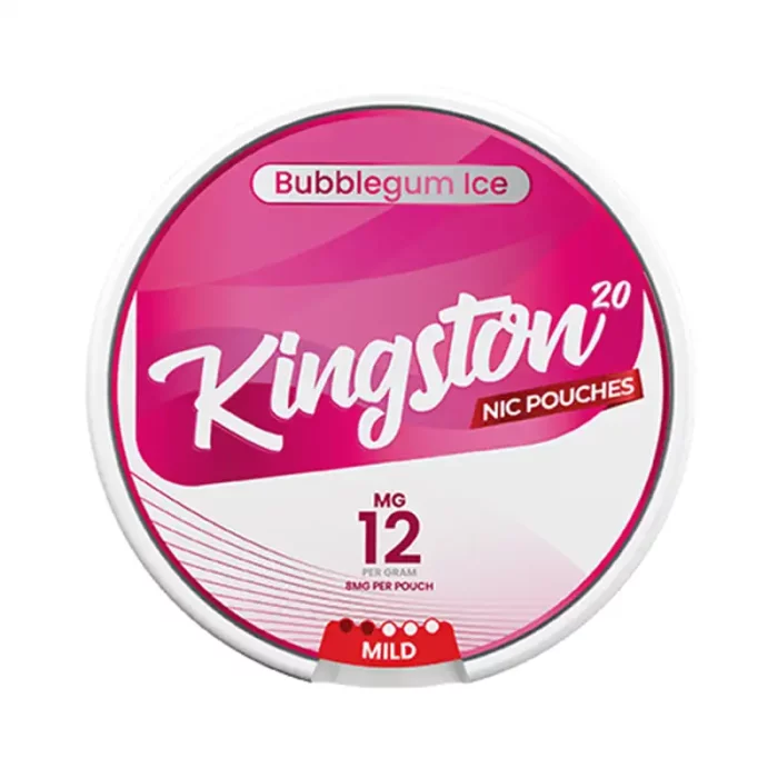 Kingston Nicotine Pouches Bubblegum Ice 12mg | Guardian Vape Shop