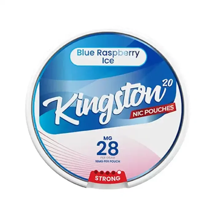 Kingston Nicotine Pouches Blue Raspberry Ice 28mg | Guardian Vape Shop