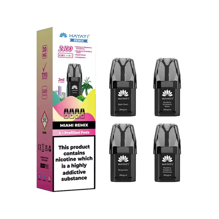 Hayati Remix Pods 2400 Prefilled Vape Miami Remix | Guardian Vape Shop