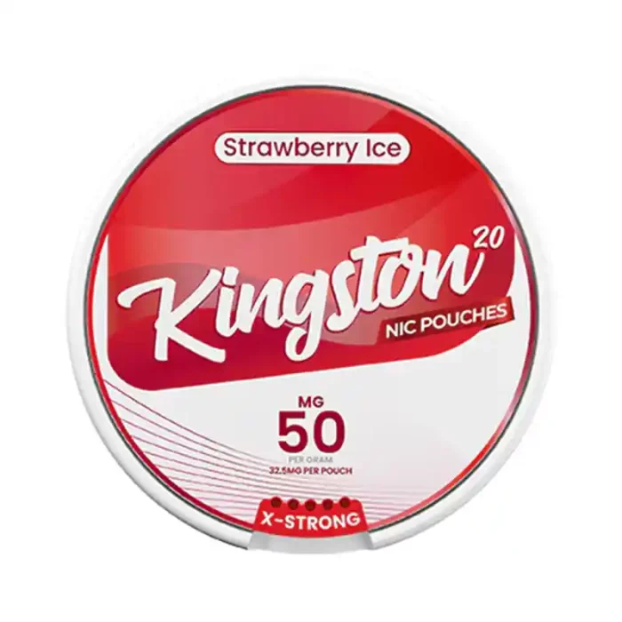 Kingston Nicotine Pouches Strawberry Ice 50mg | Guardian Vape Shop