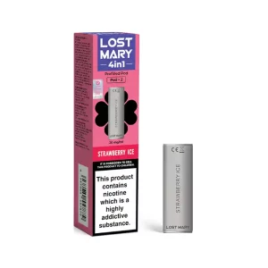 Lost Mary 4 in 1 Pods Prefilled Vape Strawberry Ice | Guardian Vape