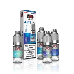 IVG 4 In 1 Salts E-Liquid Blue Razz Edition | Guardian Vape Shop