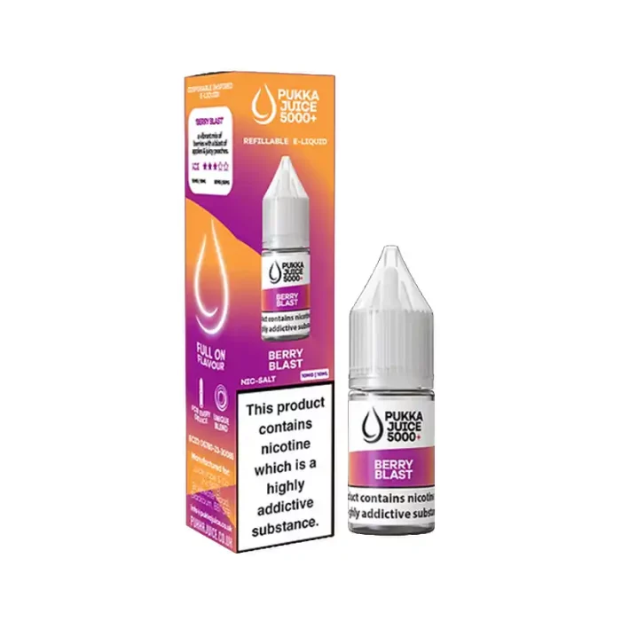 Pukka Juice 5000+ Nic Salt E-Liquids Berry Blast | Guardian Vape Shop