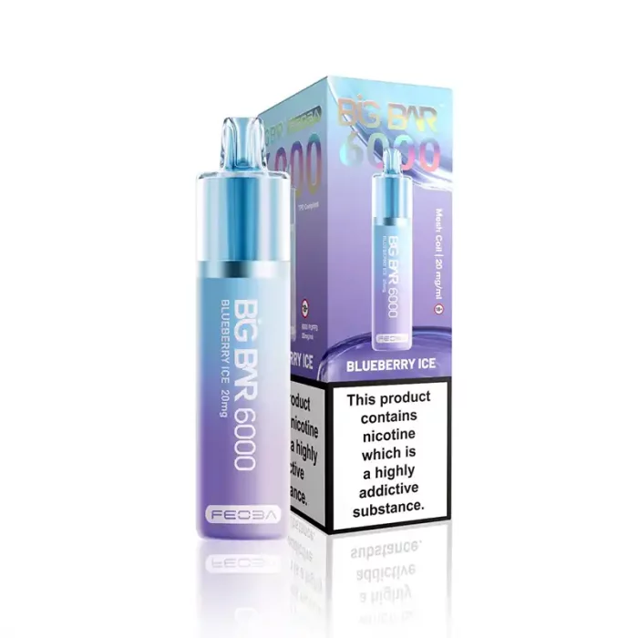 Feoba Big Bar 6000 Disposable 6000 Puff Blueberry Ice | Guardian Vape Shop