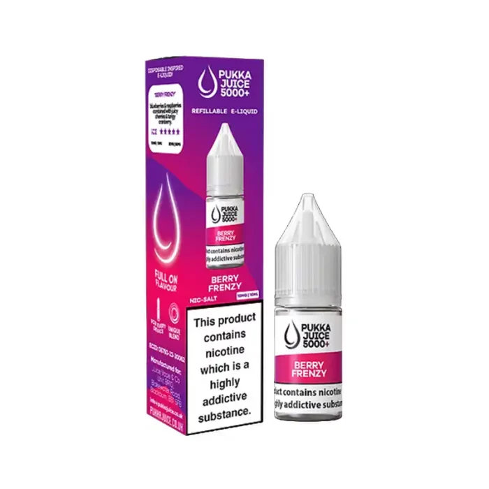 Pukka Juice 5000+ Nic Salt E-Liquids Berry Frenzy | Guardian Vape Shop