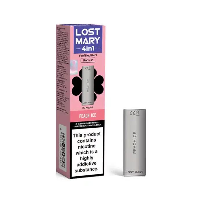 Lost Mary 4 in 1 Pods Prefilled Vape Peach Ice | Guardian Vape