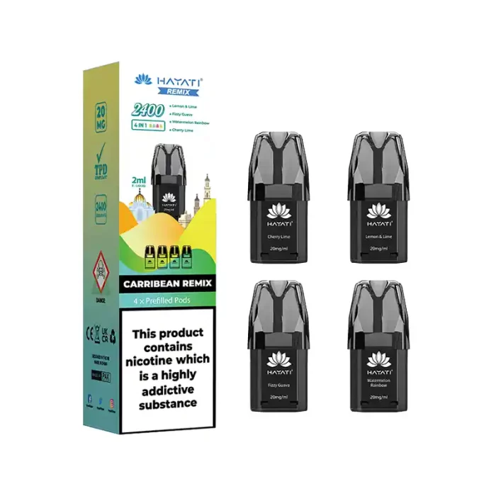 Hayati Remix Pods 2400 Prefilled Vape CarrIbean Remix | Guardian Vape Shop