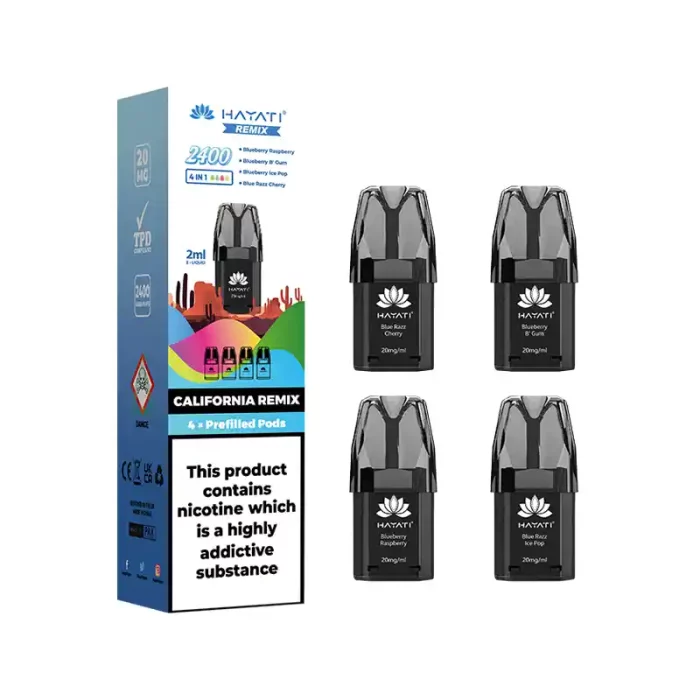 Hayati Remix Pods 2400 Prefilled Vape Calfornia Remix | Guardian Vape Shop