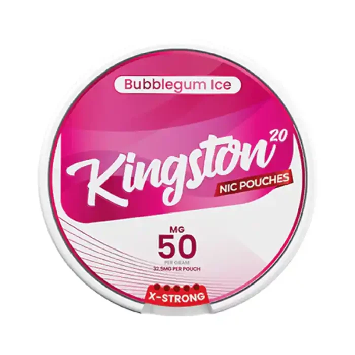 Kingston Nicotine Pouches Bubblegum Ice 50mg | Guardian Vape Shop