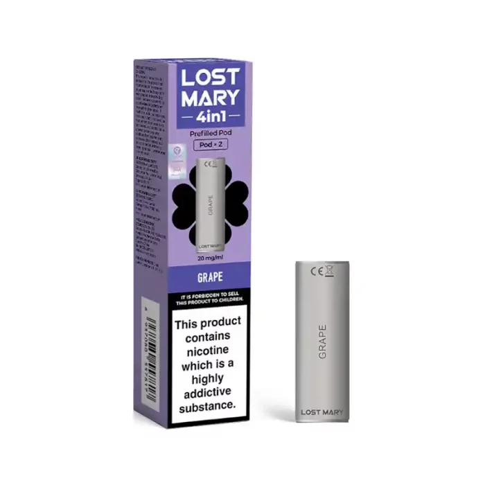 Lost Mary 4 in 1 Pods Prefilled Vape Grape | Guardian Vape
