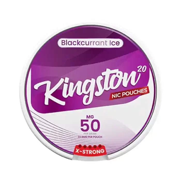 Kingston Nicotine Pouches Blackcurrant Ice 50mg | Guardian Vape Shop
