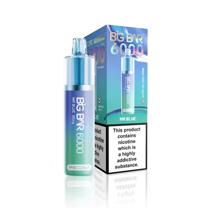 Feoba Big Bar 6000 Disposable 6000 Puff Mr Blue | Guardian Vape Shop
