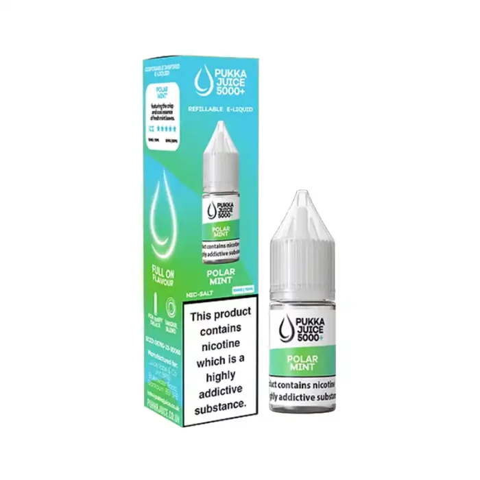 Pukka Juice 5000+ Nic Salt E-Liquids Polar Mint | Guardian Vape Shop