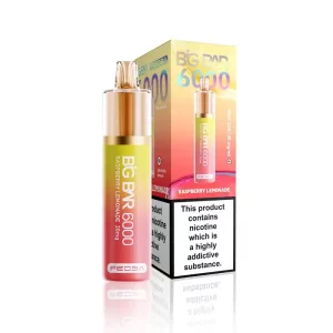 Feoba Big Bar 6000 Disposable 6000 Puff Raspberry Lemonade | Guardian Vape Shop