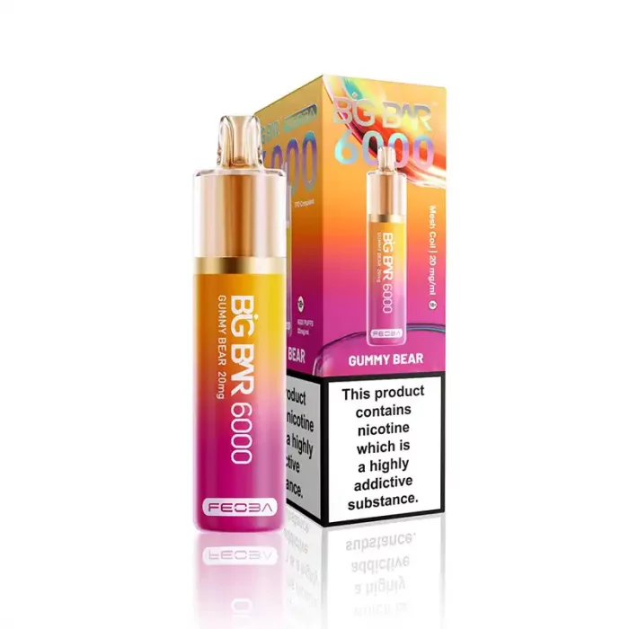 Feoba Big Bar 6000 Disposable 6000 Puff Gummy Bear | Guardian Vape Shop