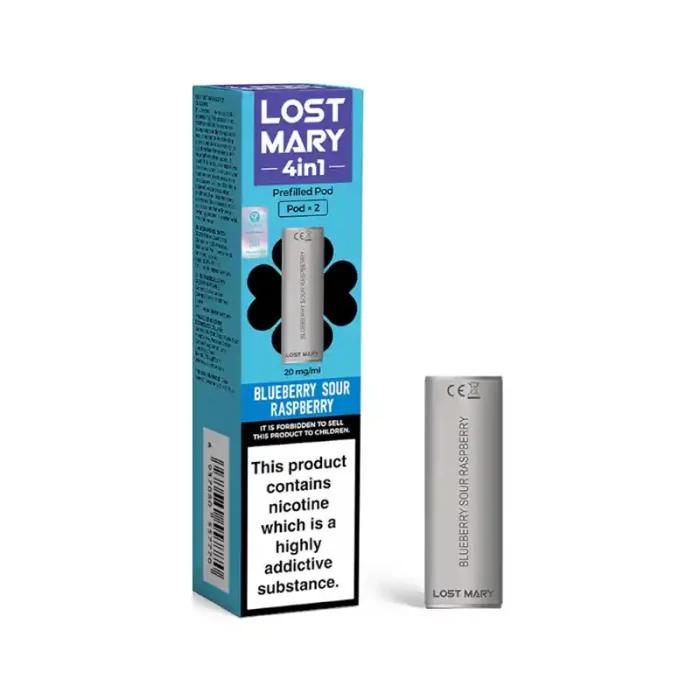 Lost Mary 4 in 1 Pods Prefilled Vape Blueberry Sour Raspberry | Guardian Vape