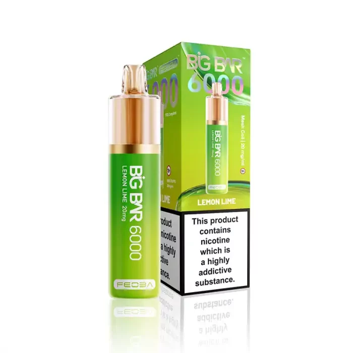Feoba Big Bar 6000 Disposable 6000 Puff Lemon Lime | Guardian Vape Shop