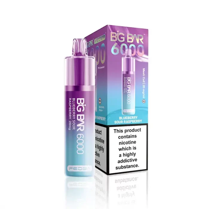 Feoba Big Bar 6000 Disposable 6000 Puff Blue Sour Raspberry | Guardian Vape Shop
