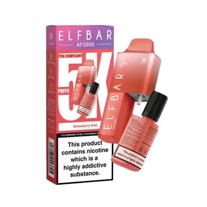 ElfBar AF5000 Disposable Vape Kit Strawberry Kiwi | Guardian Vape Shop