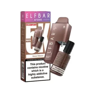 ElfBar AF5000 Disposable Vape Kit Snoow Tobacco | Guardian Vape Shop
