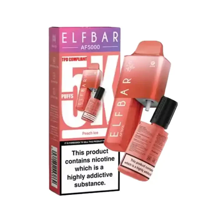 ElfBar AF5000 Disposable Vape Kit Peach Ice | Guardian Vape Shop