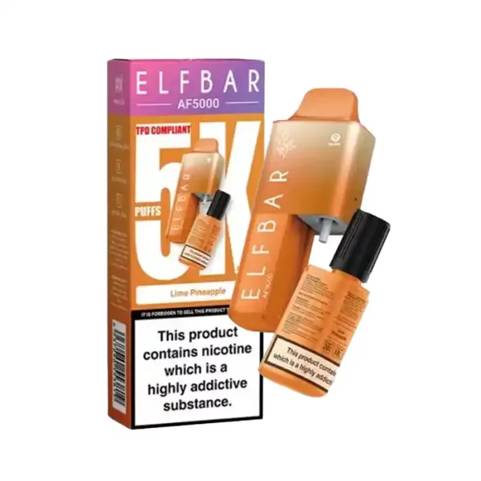 ElfBar AF5000 Disposable Vape Kit Lime Pineapple | Guardian Vape Shop