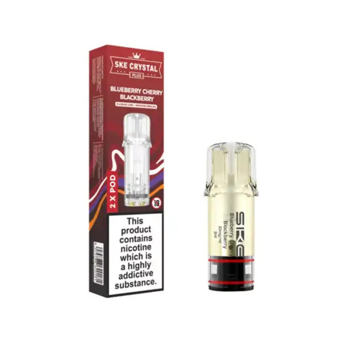 SKE Crystal Plus Pods Vape Prefilled Blueberry Cherry Blackberry | Guardian Vape Shop