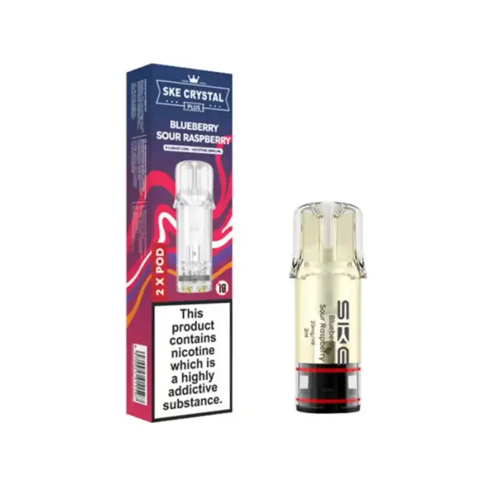 SKE Crystal Plus Pods Vape Prefilled Blueberry Sour Raspberry | Guardian Vape Shop