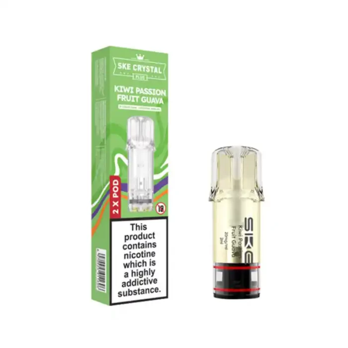 SKE Crystal Plus Pods Vape Prefilled Kiwi Passion Fruit Guava | Guardian Vape Shop