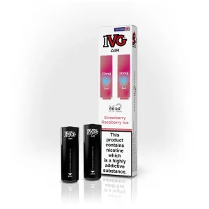 IVG Air Pods Prefilled Vape Strawberry Raspberry Ice | Guardian Vape Shop