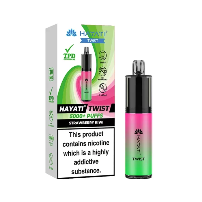 Hayati Twist Disposable 5000 Puff Strawberry Kiwi | Guardian Vape Shop