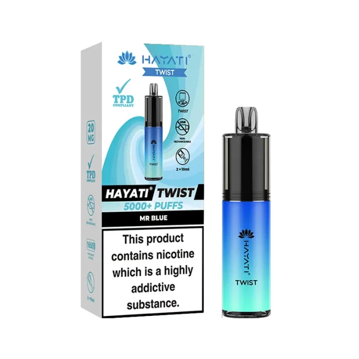 Hayati Twist Disposable 5000 Puff Mr Blue | Guardian Vape Shop