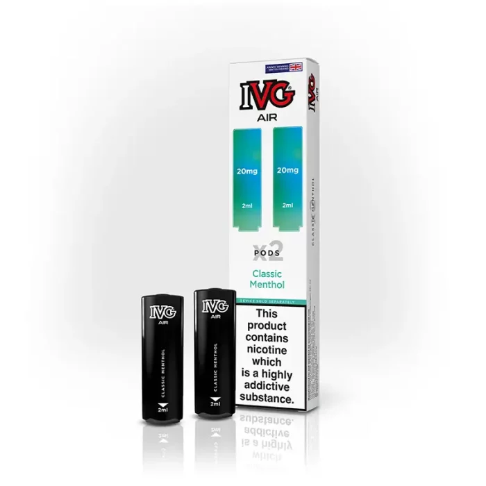 IVG Air Pods Prefilled Vape Classic Menthol | Guardian Vape Shop