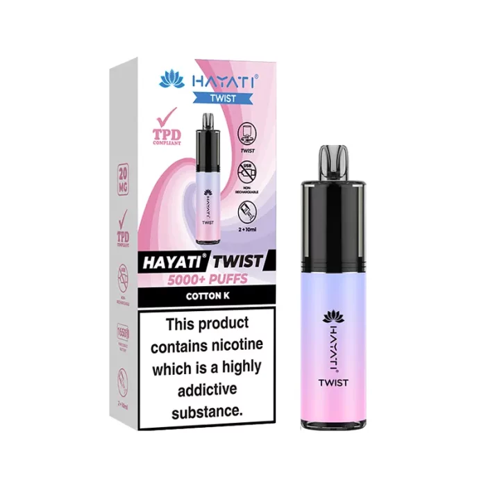 Hayati Twist Disposable 5000 Puff Cotton K | Guardian Vape Shop