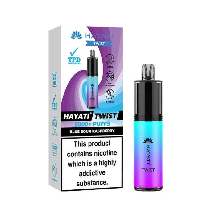 Hayati Twist Disposable 5000 Puff Blue Sour Raspberry | Guardian Vape Shop