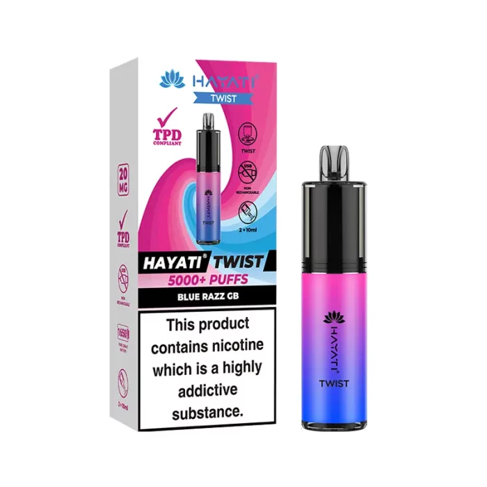 Hayati Twist Disposable 5000 Puff Blue Razz GB | Guardian Vape Shop