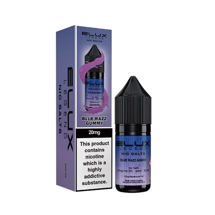 Elux Legend Nic Salts E-Liquid Blue Razz Gummy | Guardian Vape Shop
