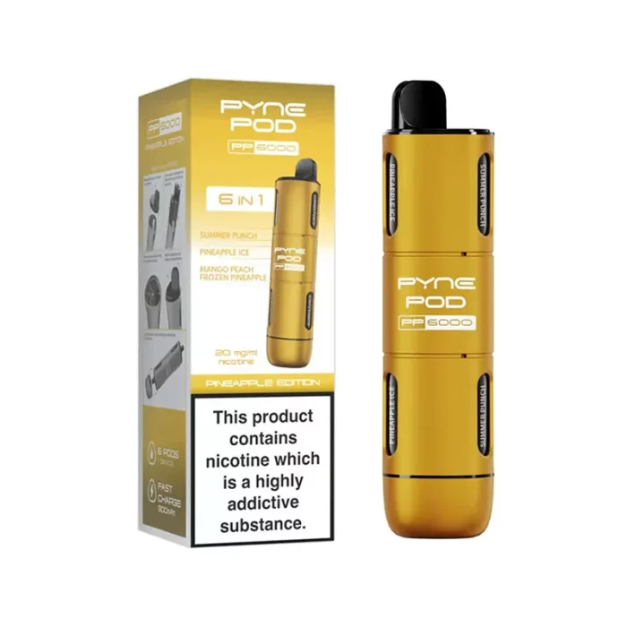 Pyne Pod PP6000 6 in 1 Disposable Pineapple Edition | Guardian Vape Shop