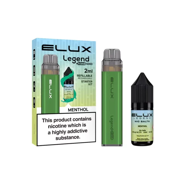 Elux Legend Prime 5000 Puffs Disposable Menthol | Guardian Vape Shop