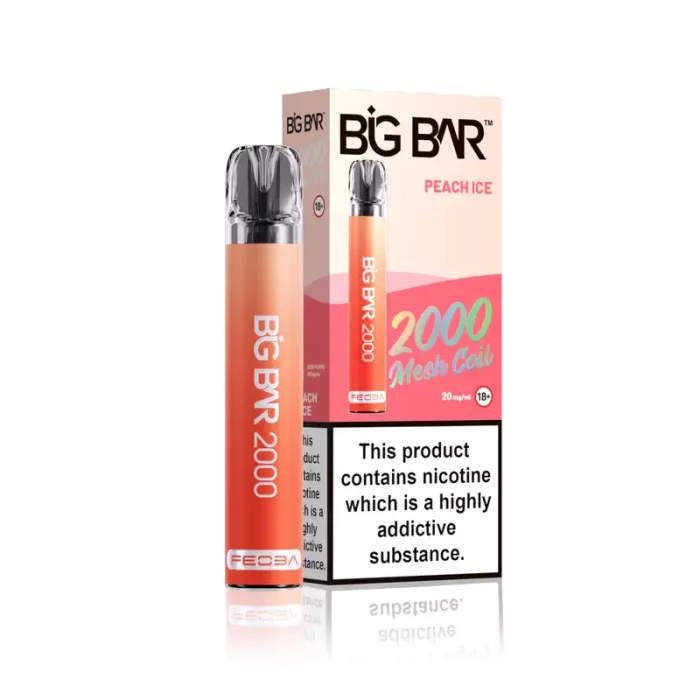 FEOBA Big Bar 2000 Puffs Disposable Vape Peach Ice | Guardian Vape Shop