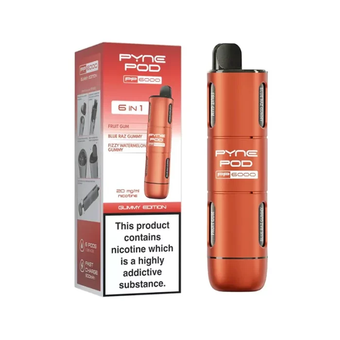 Pyne Pod PP6000 6 in 1 Disposable Gummy Edition | Guardian Vape Shop