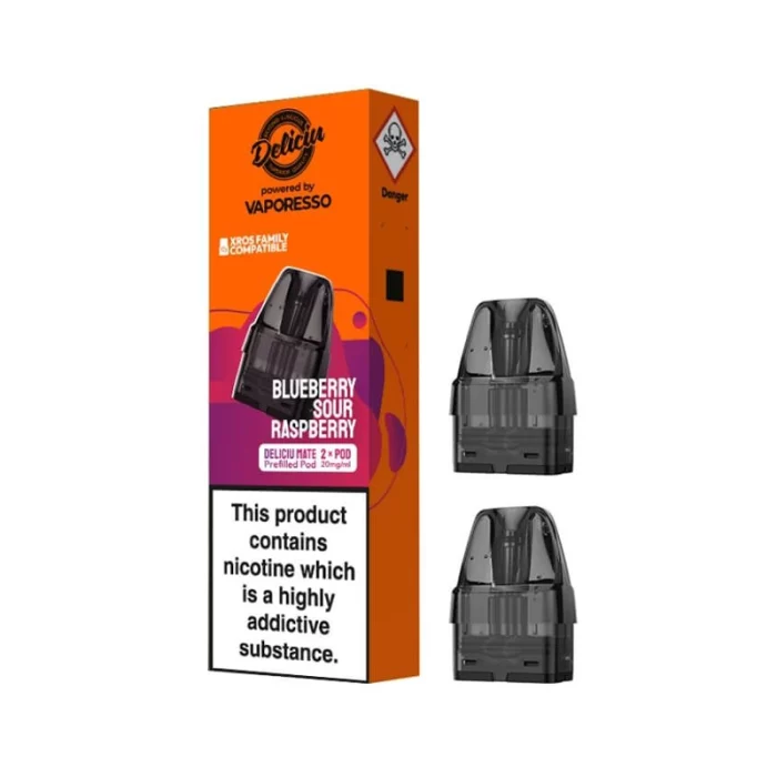 Vaporesso Deliciu Mate Pods Prefilled Blueberry Sour Raspberry | Guardian Vape Shop