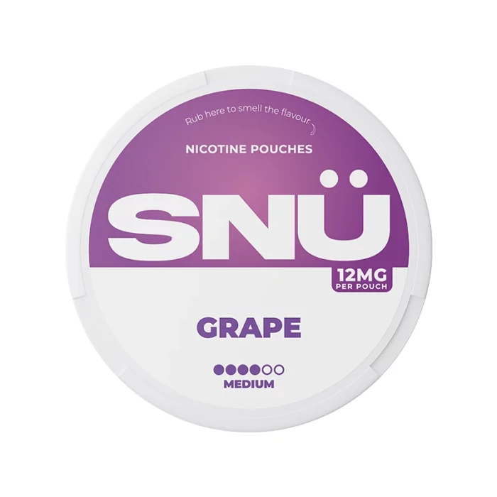 SNU Nicotine Pouches 12mg Grape | Guardian Vape Shop