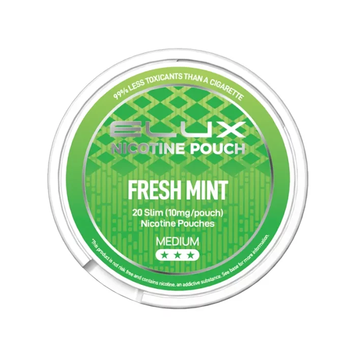 Elux Nicotine Pouches 10mg Fresh Mint | Guardian Vape Shop