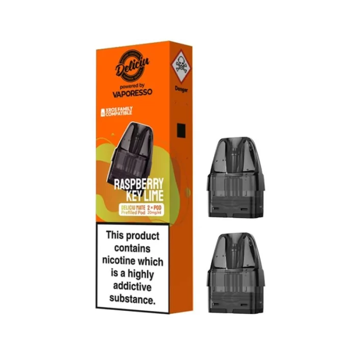 Vaporesso Deliciu Mate Pods Prefilled Raspberry Key Lime | Guardian Vape Shop
