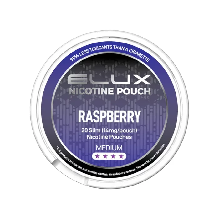 Elux Nicotine Pouches 14mg Raspberry | Guardian Vape Shop
